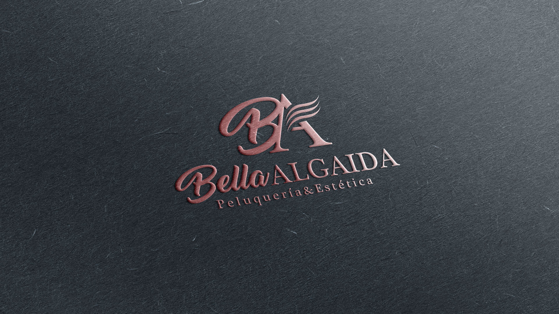 02 VISUAL Diseño Logotipo - Peluqueria Bella Algaida